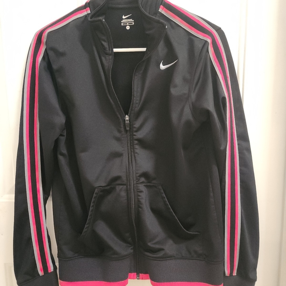 Nike Women's Black and Pink Jacket